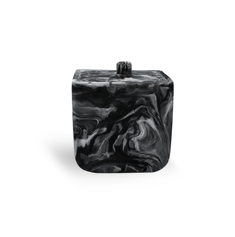 Bathroom Square Lidded Box - Black Friday Sale